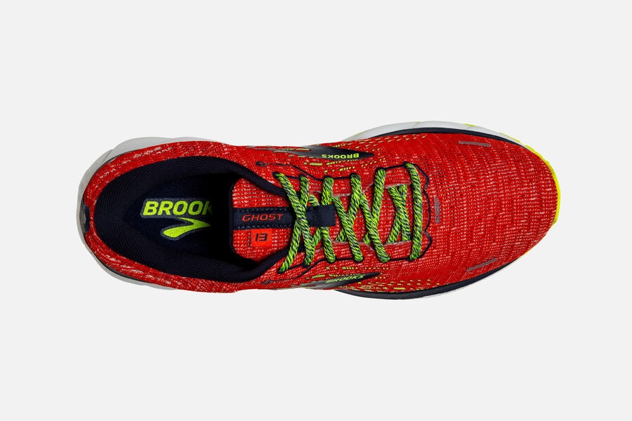 Brooks Ghost 13 Road Loopschoenen Heren - Rood/Zwart - 018324INO